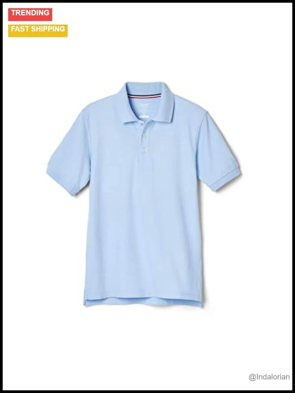 Short Sleeve Pique Polo Uniform Shirt - Cotton Blend